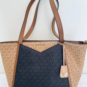 MICHAEL Kors Whitney Small logo Tote (Butter Nut)